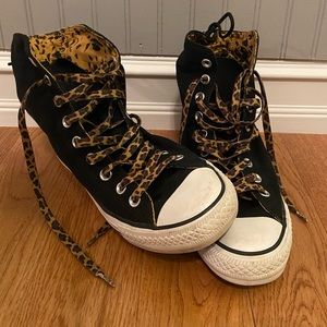 Converse High Top Black Cheetah